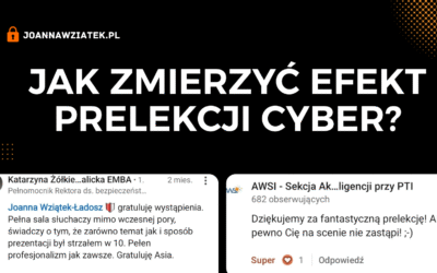 Jak mierzyć efekt prelekcji cyber? Jak ocenić wystąpienie eksperta cyberbezpieczeństwa?