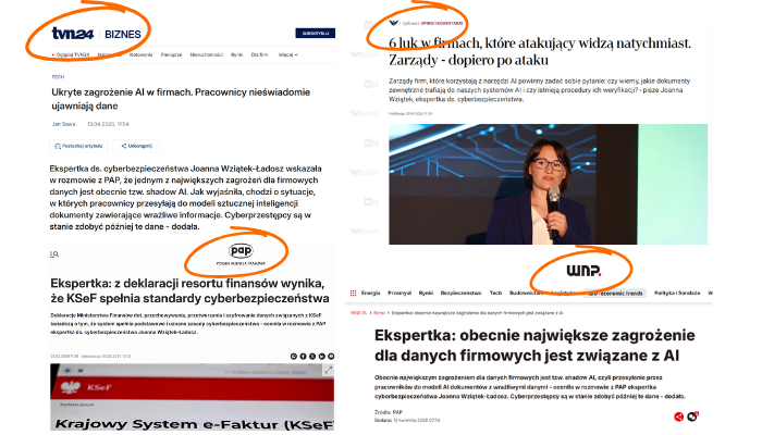 Artykuły w mediach na temat Joanny Wziątek-Ładosz